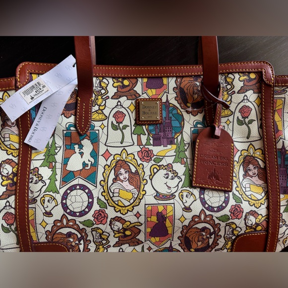 (NWT) Beauty and the Beast Large Shopper Tote 🥀 Dooney & Bourke - Picture 4 of 8